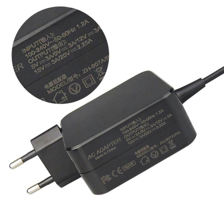 For Dell / HP / Xiaomi 45W Charger Type-c Super Fast Charging Source Adapter, UK Plug, EU Plug, US Plug