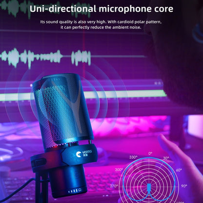 Yanmai GM7 USB Gaming Laptop Microphone with RGB Light, GM7