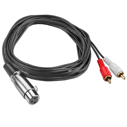 JUNSUNMAY 2 RCA Male to XLR Female Stereo Audio Cable, 0.15m, 1.5m, 3m