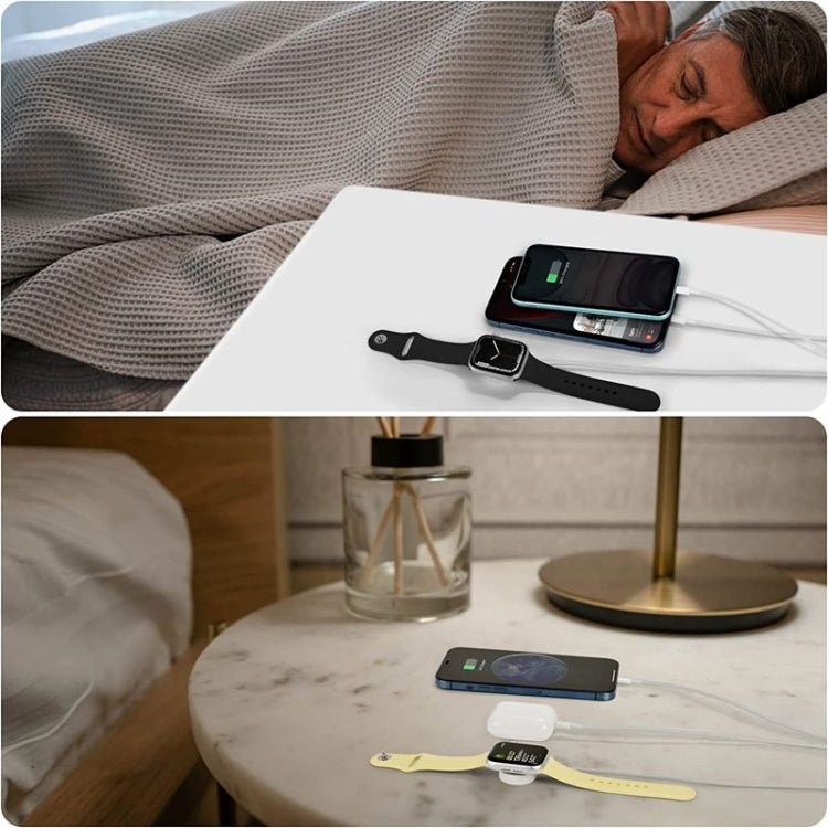 For Apple Watch Series & iPhone 3 in 1 USB Magnetic Charging Cable 4ft/1.2m, DS-XB016