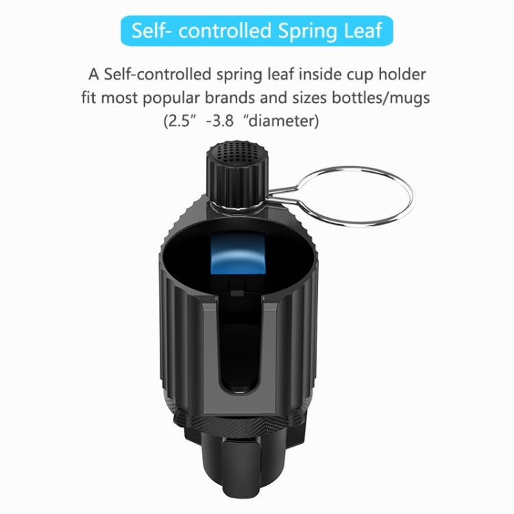 A02 Multifunctional Dual Cup Holder Expander 3 in 1 Adjustable Car Holder Phone Holder, A02