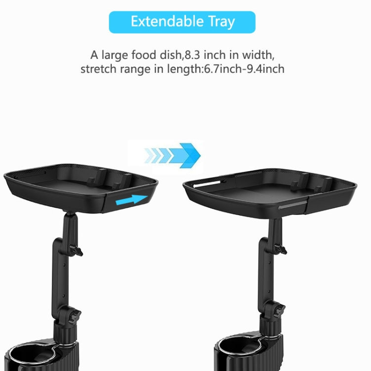 A01 Universal Adjustable Car Tray Portable Cup Holder Meal Tray Expanded Car Cup Holder, A01