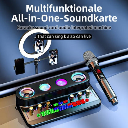 S20 Home Dual Speakers Bluetooth TF Card External Sound Card Audio, S20