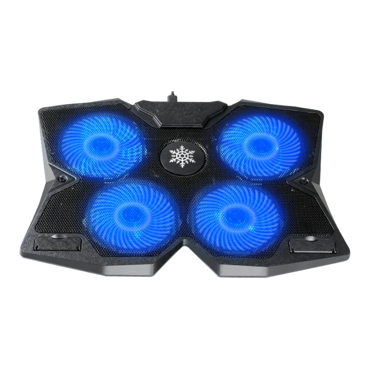 S400 Four Cooling Fans Foldable Adjustable Gaming Laptop Desktop Holder, S400