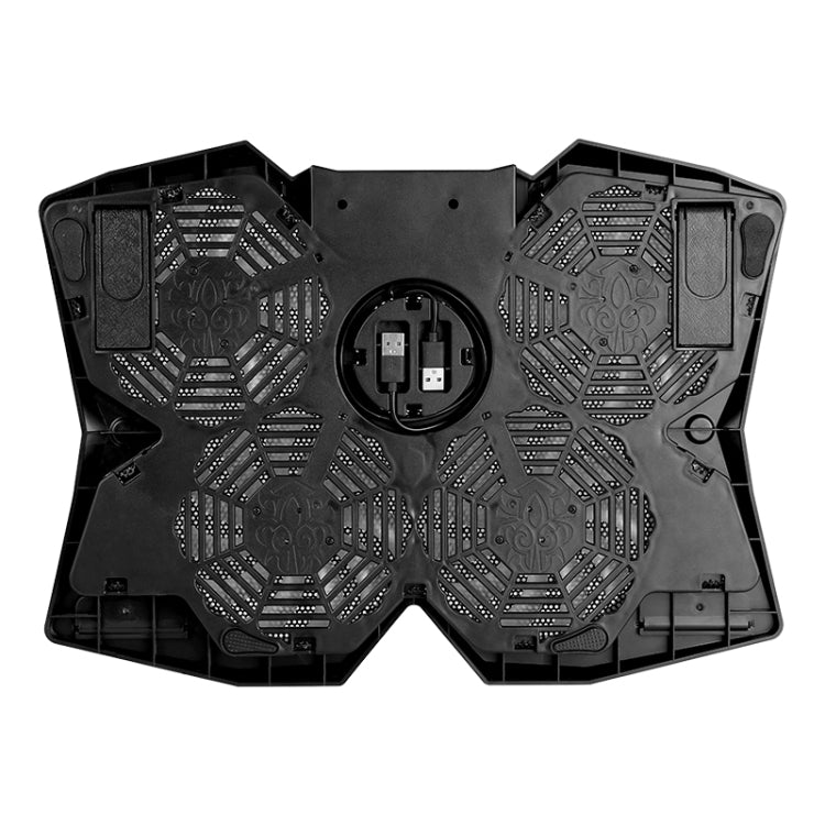 S400 Four Cooling Fans Foldable Adjustable Gaming Laptop Desktop Holder, S400