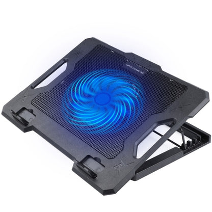 S100 One Fan Adjustable Height Dual USB Ports Laptop Cooling Pad, S100