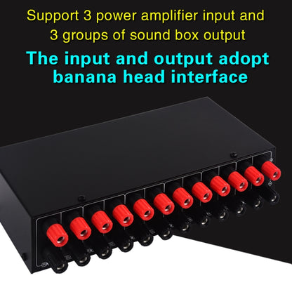 3 Input 3 Output Power Amplifier And Speaker Switcher Speaker Switch Splitter Comparator 300W Per Channel Without Loss Of Sound Quality, B037