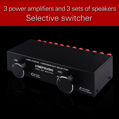 3 Input 3 Output Power Amplifier And Speaker Switcher Speaker Switch Splitter Comparator 300W Per Channel Without Loss Of Sound Quality, B037