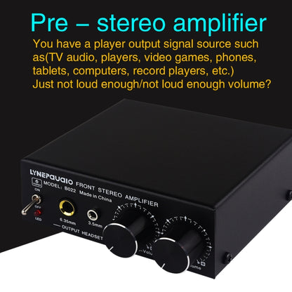 Pre-Stereo Signal Amplifier Volume Booster Headphones Active Speaker Preamp Audio Amplifier, B022