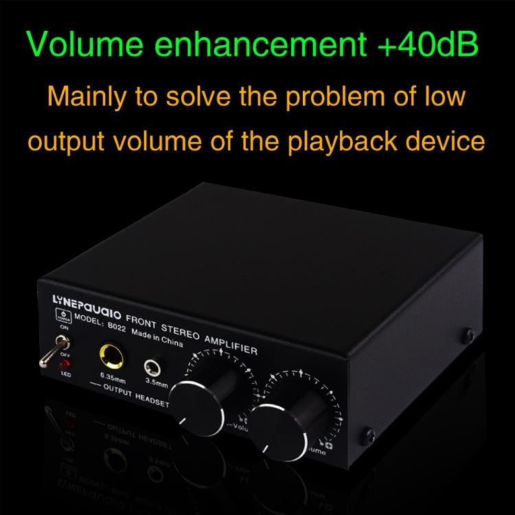 Pre-Stereo Signal Amplifier Volume Booster Headphones Active Speaker Preamp Audio Amplifier, B022