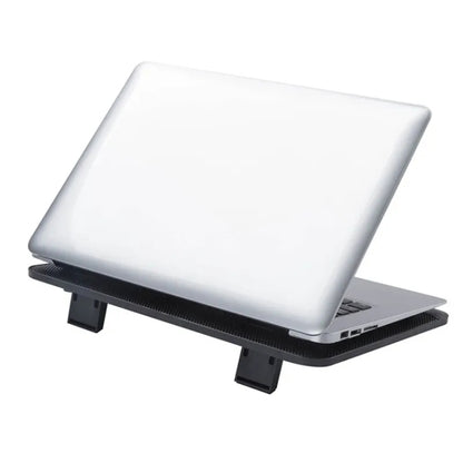 N128 Work Game Dual Fan Laptop Cooling Pad Heat Dissipation Holder with LED Light, N128