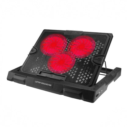 S300 3 Fan Adjustable Wind Speed Desktop Laptop Cooling Pad with Holder, S300
