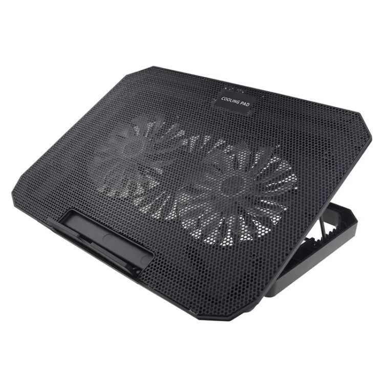 N11 USB Port 8-Gear Adjustable Height Dual Mute Fan Desktop Laptop Cooling Stand, N11