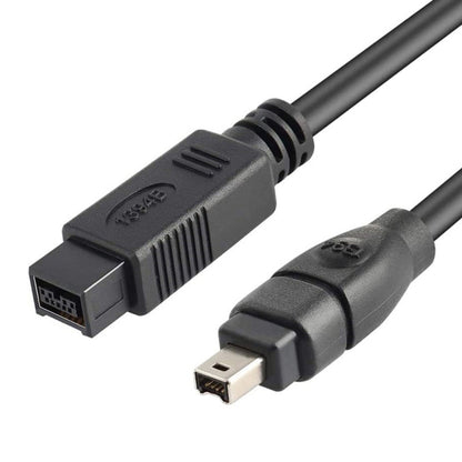 JUNSUNMAY FireWire High Speed Premium DV 800 9 Pin Male To FireWire 400 4 Pin Male IEEE 1394 Cable, 1.8m, 3m, 4.5m