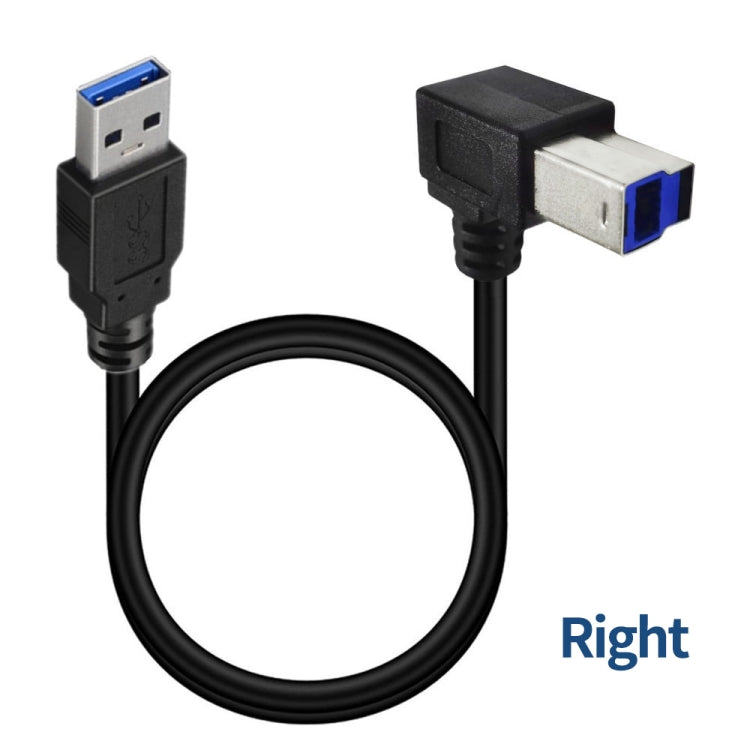 JUNSUNMAY USB 3.0 A Male to USB 3.0 B Male Adapter Cable Cord 1.6ft/0.5M for Docking Station, External Hard Drivers, Scanner, Printer and More, Up, Down, Left, Right