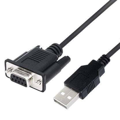 JUNSUNMAY 6 Feet RS232 DB9 Female to USB 2.0 Cable Only Use for Programmable Logic Controller, 1.8m