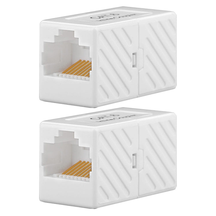JUNSUNMAY RJ45 Female to Female In Line Coupler Cat6 Cat5e Cat5 Ethernet Cable Extender Adapter, 1 PCS, 2 PCS