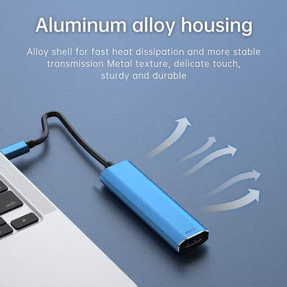V264 3 in 1 USB-C / Type-C to USB3.0 + PD3.0 + HD2.0 3-Ports Multi Splitter Adapter OTG HUB, USB + PD + HD