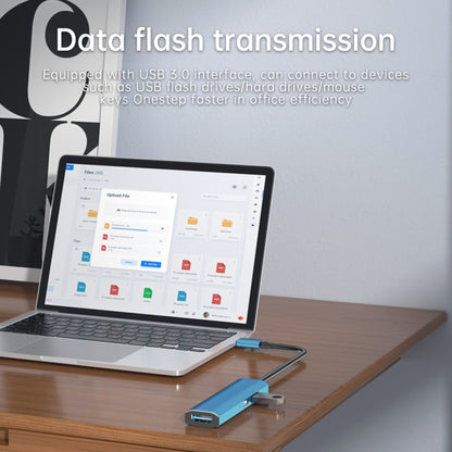V264 3 in 1 USB-C / Type-C to USB3.0 + PD3.0 + HD2.0 3-Ports Multi Splitter Adapter OTG HUB, USB + PD + HD