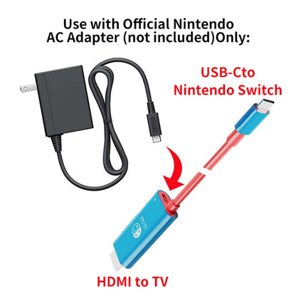 ENKAY ENK-CB136 6.6Ft. Type-C to HDMI Conversion Cable for Switch 4K HD Projection TV, HDMI Conversion Cable