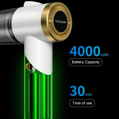 Q8 LED Light Wireless Portable Handheld Car Foldable 9000Pa Suction Vacuum Cleaner