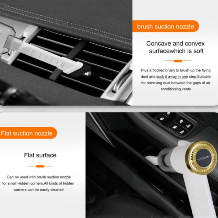 Q8 LED Light Wireless Portable Handheld Car Foldable 9000Pa Suction Vacuum Cleaner