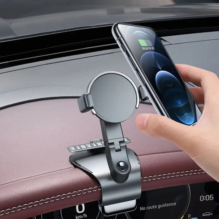088 With Parking Phone Sign 360 Degrees Rotation Car Dashboard Mount Cell Phone Holder