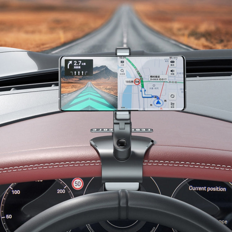 088 With Parking Phone Sign 360 Degrees Rotation Car Dashboard Mount Cell Phone Holder