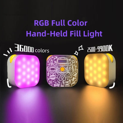 TV-6RGB Hand-Held TOFU 6W Fill Light Mini Portable RGB LED Video Light