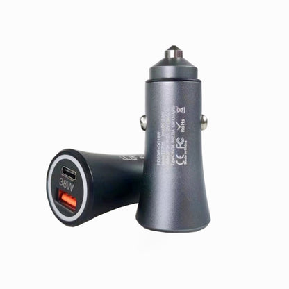 P20 38W PD3.0 20W + QC3.0 USB Safety Hammer Car Charger, P20, P20 (Black), P20 (Blue), P20 (Red)