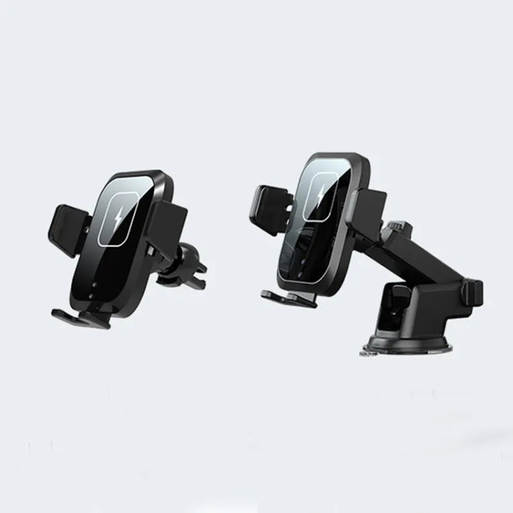 X11 Three Axle Linkage 15W Smart Touch Automatic Retractable Clip Fast Charging Wireless Car Chargers, Standard Configuration, Standard With Dashboard Bracket