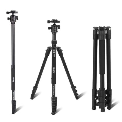 JMARY KT325+NB30 1.6m Portable Aluminum Alloy Action Camera Rotating Tripod Holder, KT325+NB30