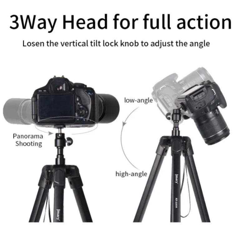 JMARY KP2208 Photography Live Streaming 1.7m Fill Light Camera Metal Tripod Holder, KP2208
