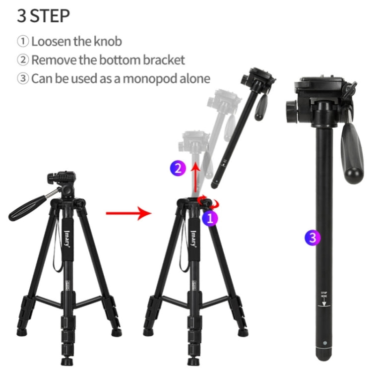 JMARY KP2254 Three colors are available Cell Phone SLR Outdoor Photography Tripod Stand, KP2254