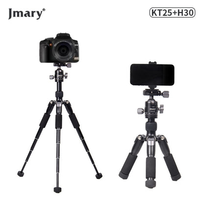 JMARY KT25+H30 For Selfie Live Streaming Lightweight Portable Desktop Mini Tripod Set, KT25+H30