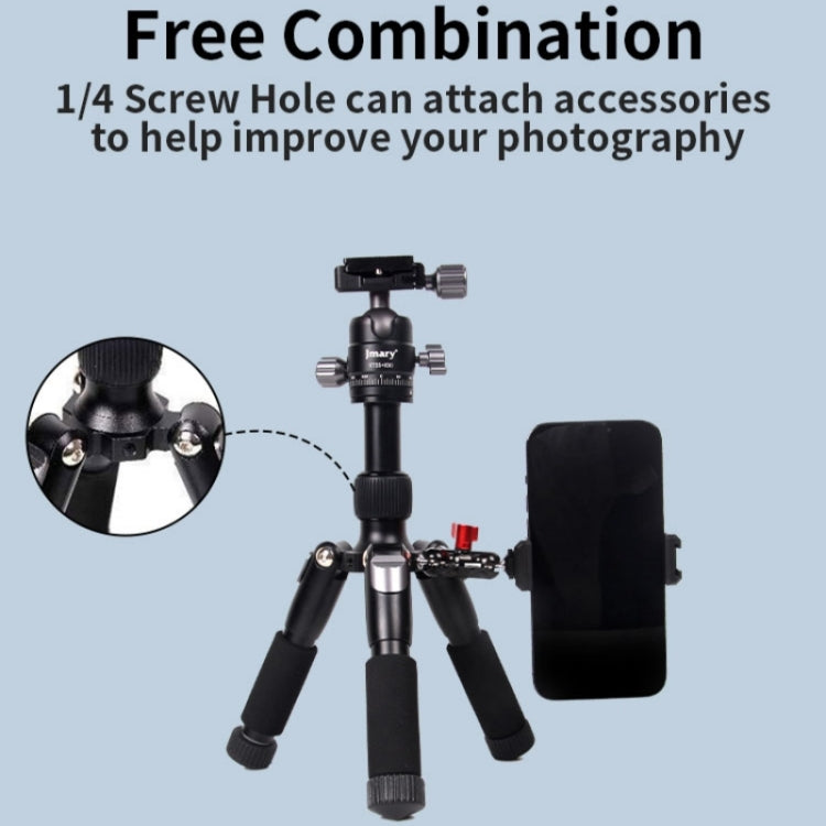 JMARY KT25+H30 For Selfie Live Streaming Lightweight Portable Desktop Mini Tripod Set, KT25+H30
