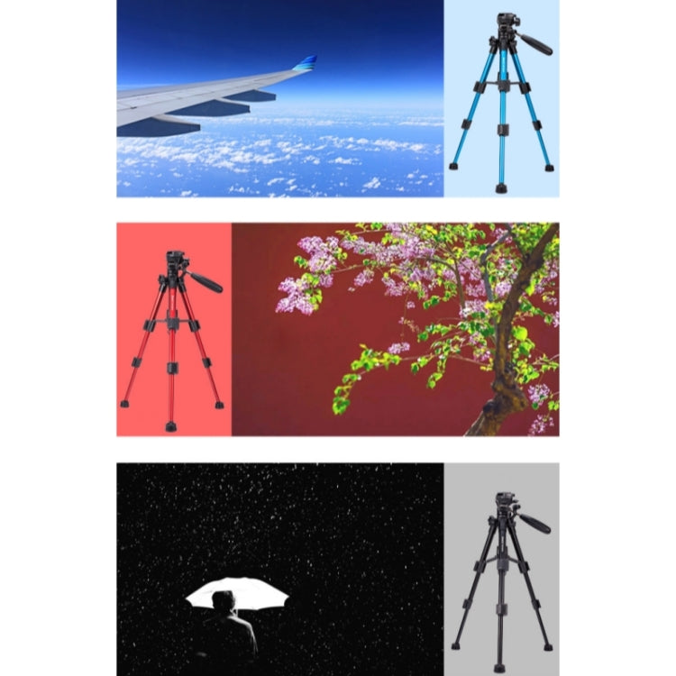 JMARY KP-2203 Portable Aluminum Alloy Telescopic SLR Camera Phone Photography Tripod, KP-2203