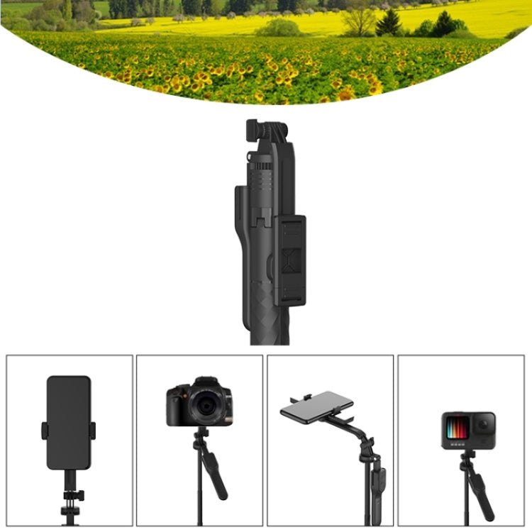 JMARY KT239 Rotation Design Camera Mount Holder 1.75m Telescopic Phone Selfie Stick Tripod, KT239