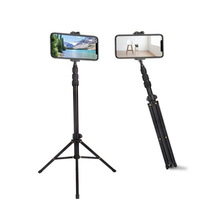 JMARY MT45 Cell Phone Clip Camera Mount Holder Telescopic Selfie Stick Outdoor Tripod Stand, MT45