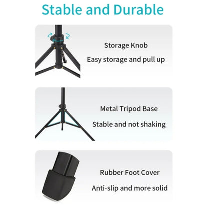 JMARY MT45 Cell Phone Clip Camera Mount Holder Telescopic Selfie Stick Outdoor Tripod Stand, MT45
