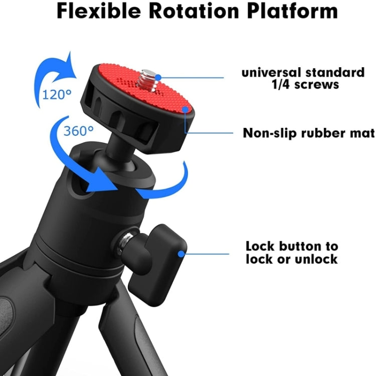 JMARY MT19 Desktop Stand Portable Mini Selfie Stick Camera Mobile Phone Holder  Tripod, MT19