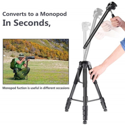 JMARY KP2264 Portable Detachable Tripod Mobile Phone SLR Camera Aluminium Alloy Stand, KP2264