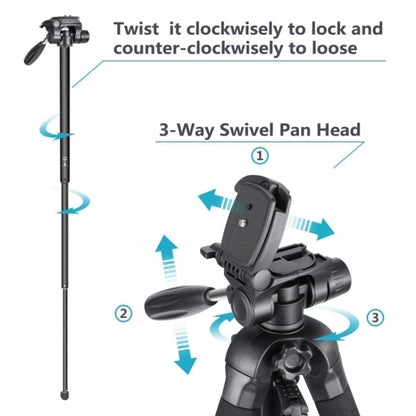 JMARY KP2264 Portable Detachable Tripod Mobile Phone SLR Camera Aluminium Alloy Stand, KP2264