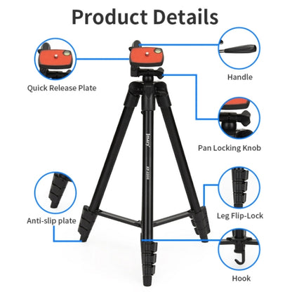 JMARY KP2205 Travel Tripod Mobile Phone Holder Telescopic Camera Mount Tripod Stand, KP2205