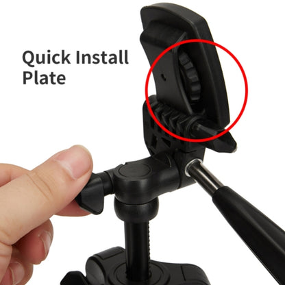 JMARY KP2205 Travel Tripod Mobile Phone Holder Telescopic Camera Mount Tripod Stand, KP2205