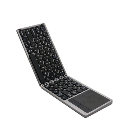 FK328T Cell Phone Tablet Laptop Wireless Bluetooth Keyboard Portable 3-Folded Keyboard, FK328T