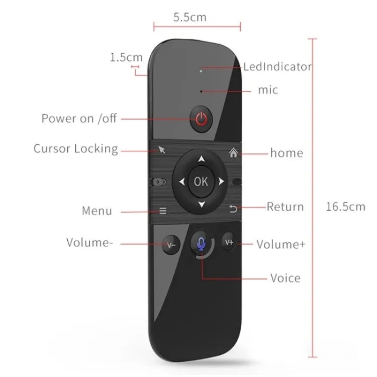 M8 For Home TV Box Smart TV 2.4G Wireless Smart Air Fly Mouse Remote Control Replacement, M8