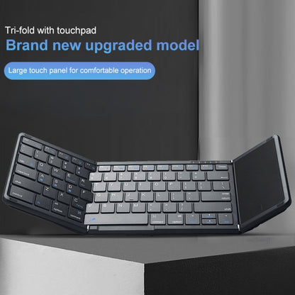 B099T Cell Phone Tablet Laptop Universal Portable Folding Touchpad Bluetooth Wireless Keypad, B099T