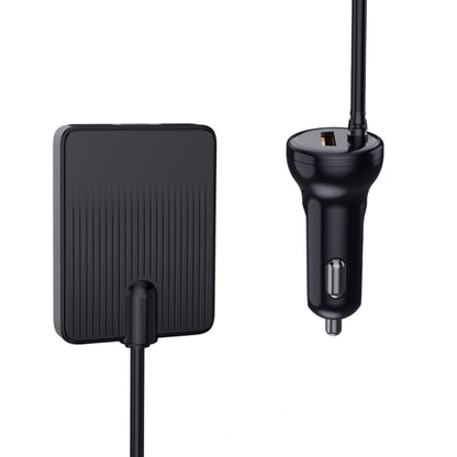 TR-43 For Back Seat PD 18W Fast Charging Car Charger 2m Extention Charger Adapter, TR-43