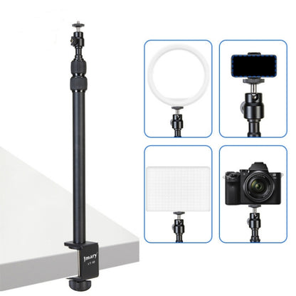 JMARY MT-49 For LED Video Light Clip Stand Adjustable Clamp Desk Mount Light Stand, MT-49